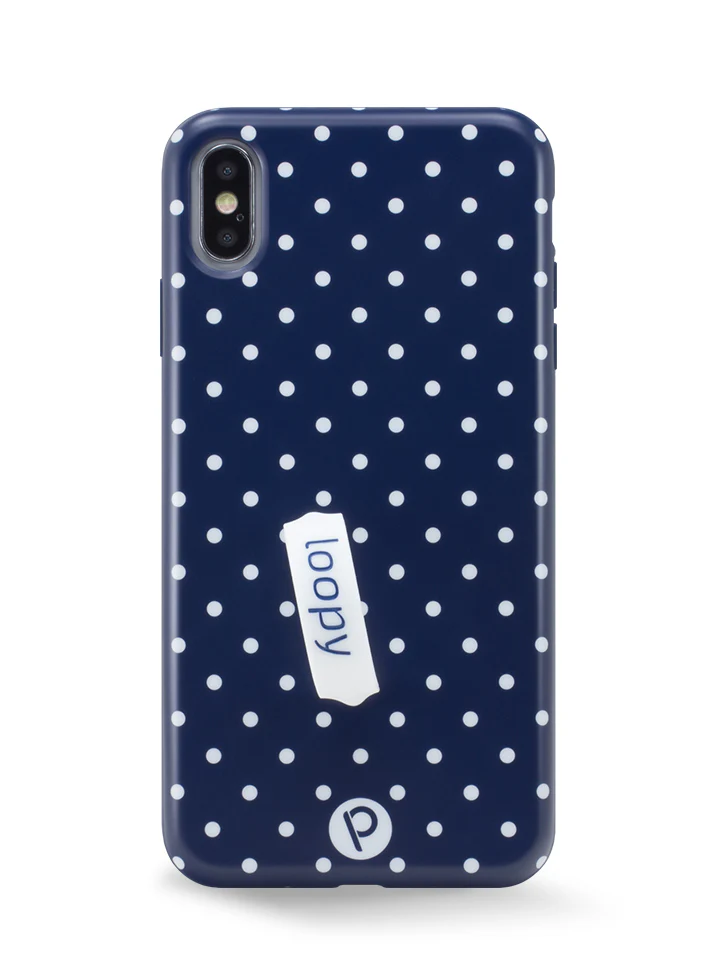 Navy Polka Dot