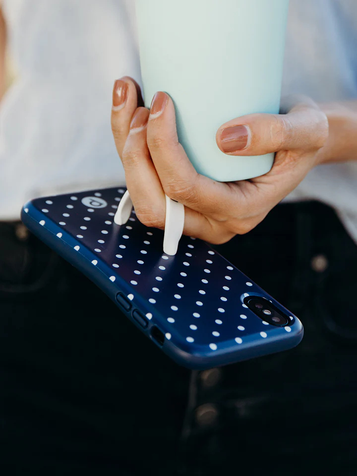 Navy Polka Dot