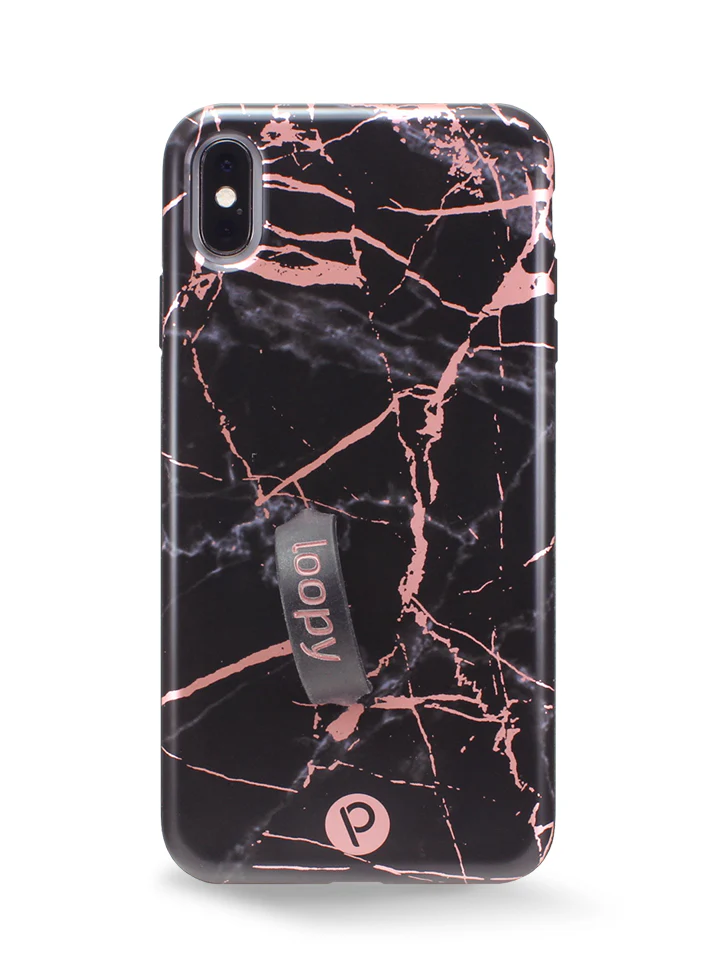 Black Rose Marble Metallic