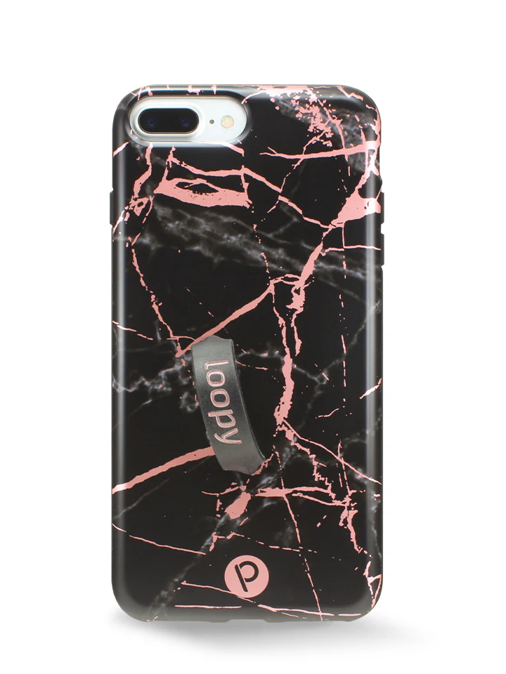 Black Rose Marble Metallic