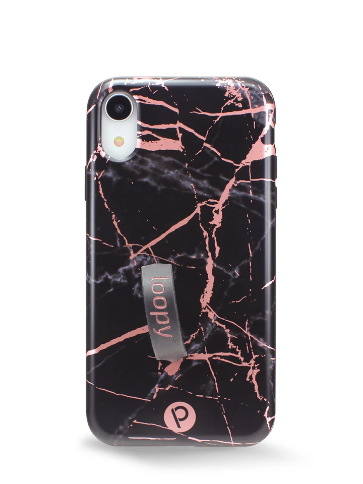 Black Rose Marble Metallic