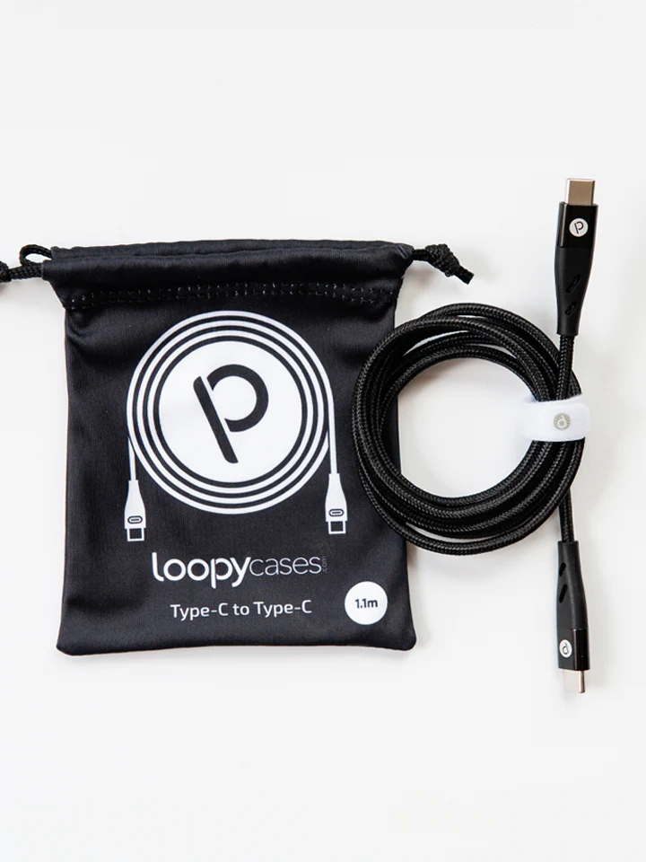 Loopy Charging Cables - Type C (1.1m) 5 Loopy Charging Cables - Type C (1.1m)