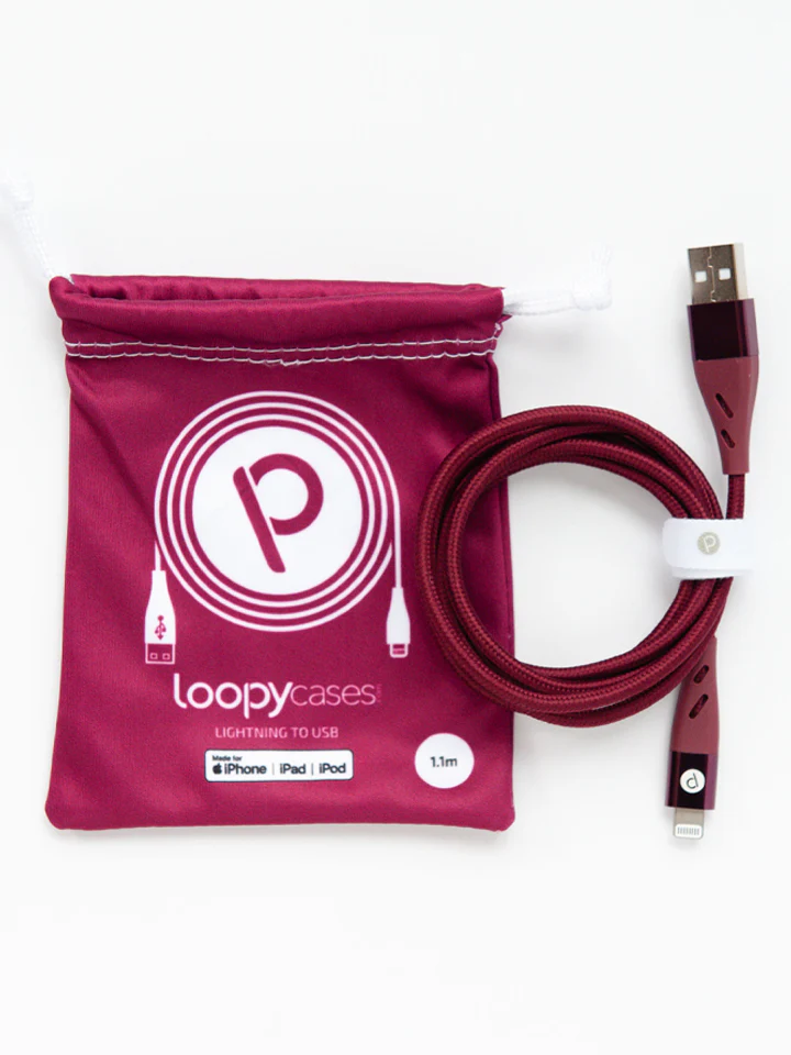Loopy Charging Cables - Lightning to USB-A (1.1m) 8 Loopy Charging Cables - Lightning to USB-A (1.1m)